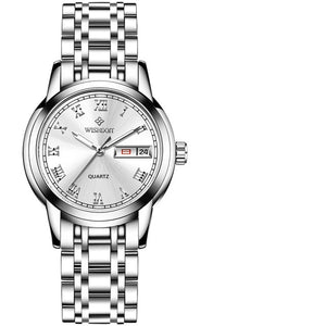 WISHDOIT Fashion Casual Quartz Watches Stainless Steel Women Watch Waterproof Clock Zegarek Damski Montre Femme Relogio Feminino