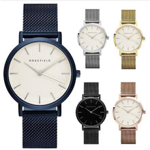 Load image into Gallery viewer, Luxury Watch Women Dress Bracelet Watch Blue Stainless Steel Quartz Wristwatch Classic Ladies Casual Watch