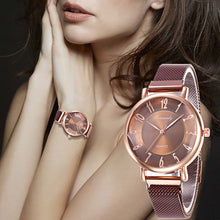 Load image into Gallery viewer, WJ-8569 2019 Hot Sale Women's Watches Luxury Magnetic Wristwatch Geometric Surface Female Diamond Quartz Watches reloj mujer