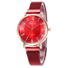 Load image into Gallery viewer, WJ-8569 2019 Hot Sale Women's Watches Luxury Magnetic Wristwatch Geometric Surface Female Diamond Quartz Watches reloj mujer