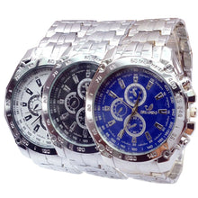 Load image into Gallery viewer, Neutral Steel Belt Beneficial Businessman Stainless Steel Strap Sport Fashion Quartz Men Cheap Wristwatch Watches Valentine Gift