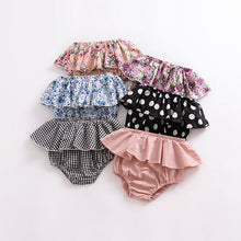 Load image into Gallery viewer, Summer Fashion baby girls boys shorts Newborn Baby Fold bloomers Girls Pattern Triangle Shorts toddler Trousers PP Pants Clothes
