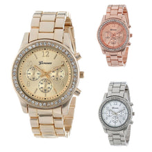 Load image into Gallery viewer, Geneva Classic Luxury Rhinestone Watch Women Watches Fashion Ladies Watch Women's Watches Clock Reloj Mujer Relogio Feminino